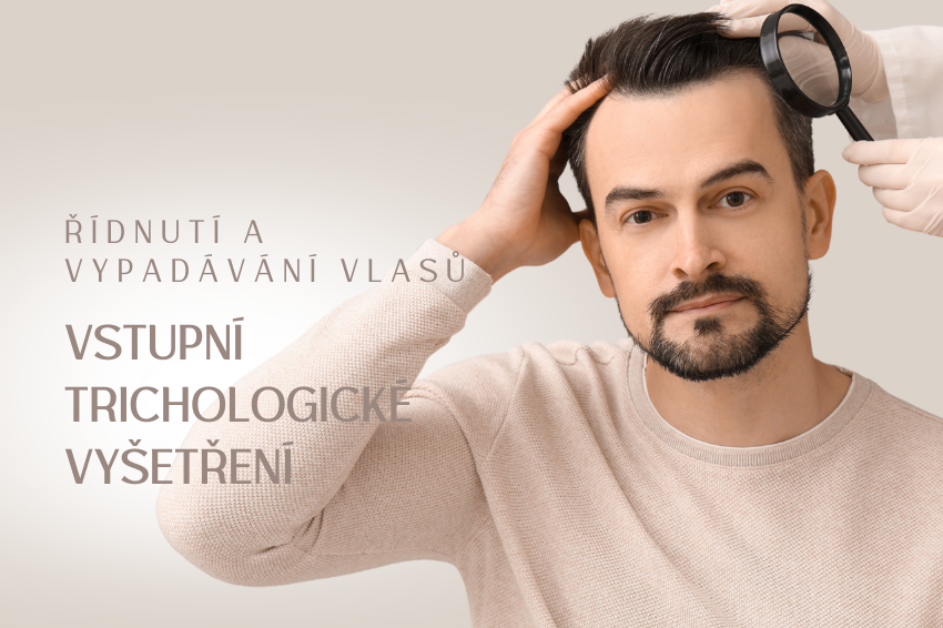 Vstupní trichologické vyšetření